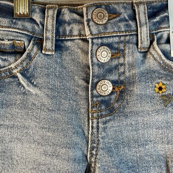 Cat & Jack Girls Embellished jeans, size 5, Girlfriend Super Stretch Jeans - Picture 5 of 10